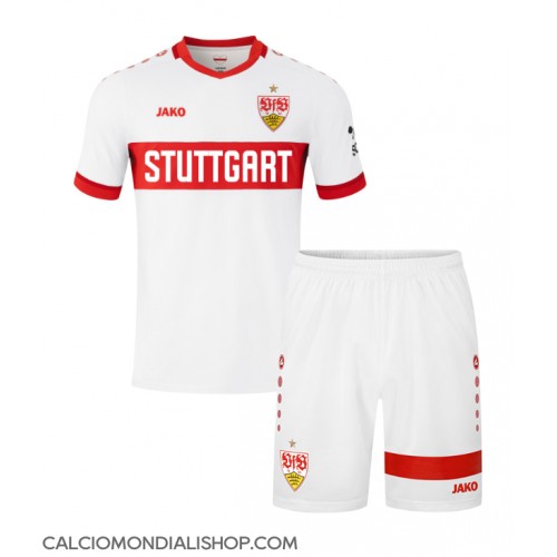 Maglie da calcio Stuttgart Prima Maglia Bambino 2024-25 Manica Corta (+ Pantaloni corti)